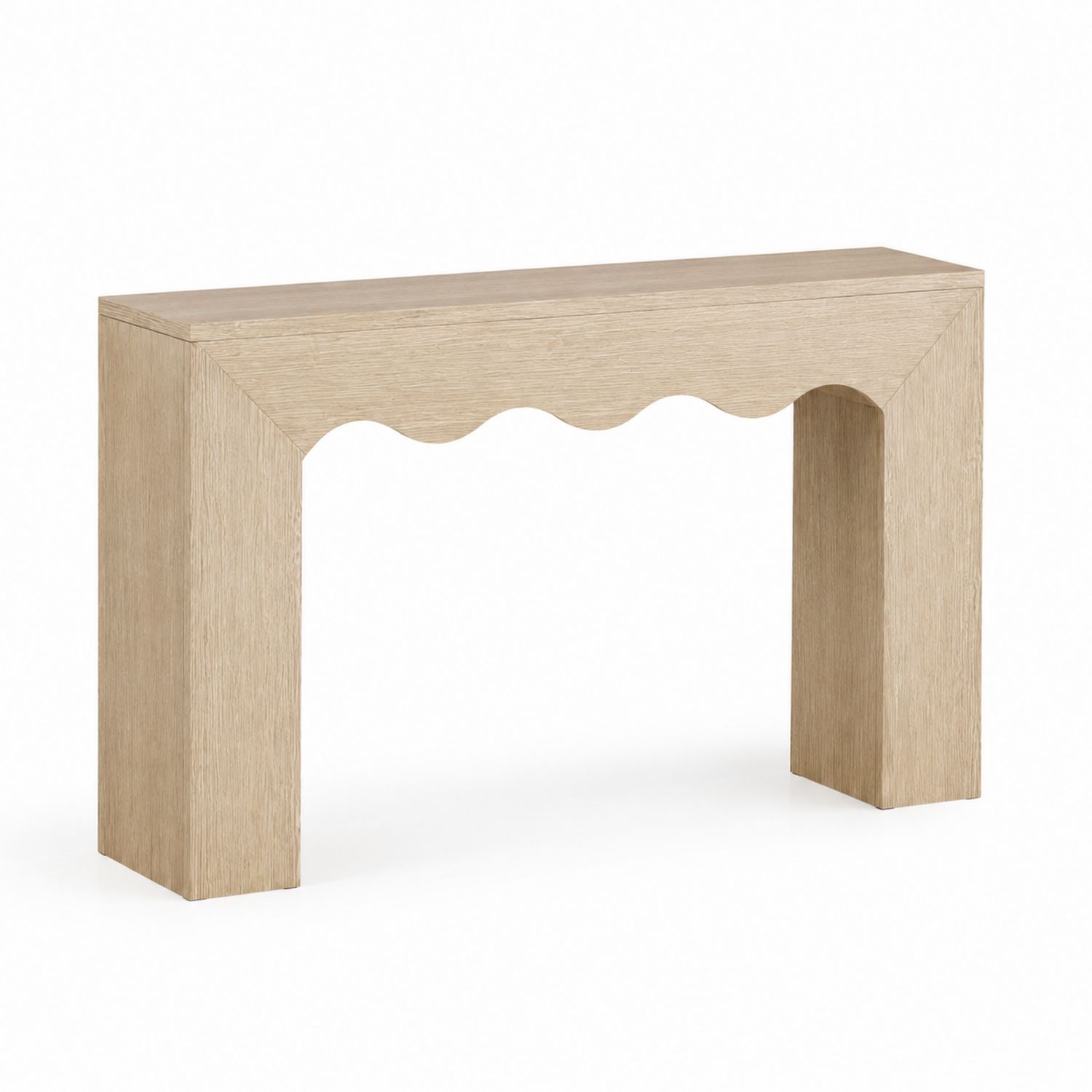 Konsolentisch Holz Beige 120x40x75 cm