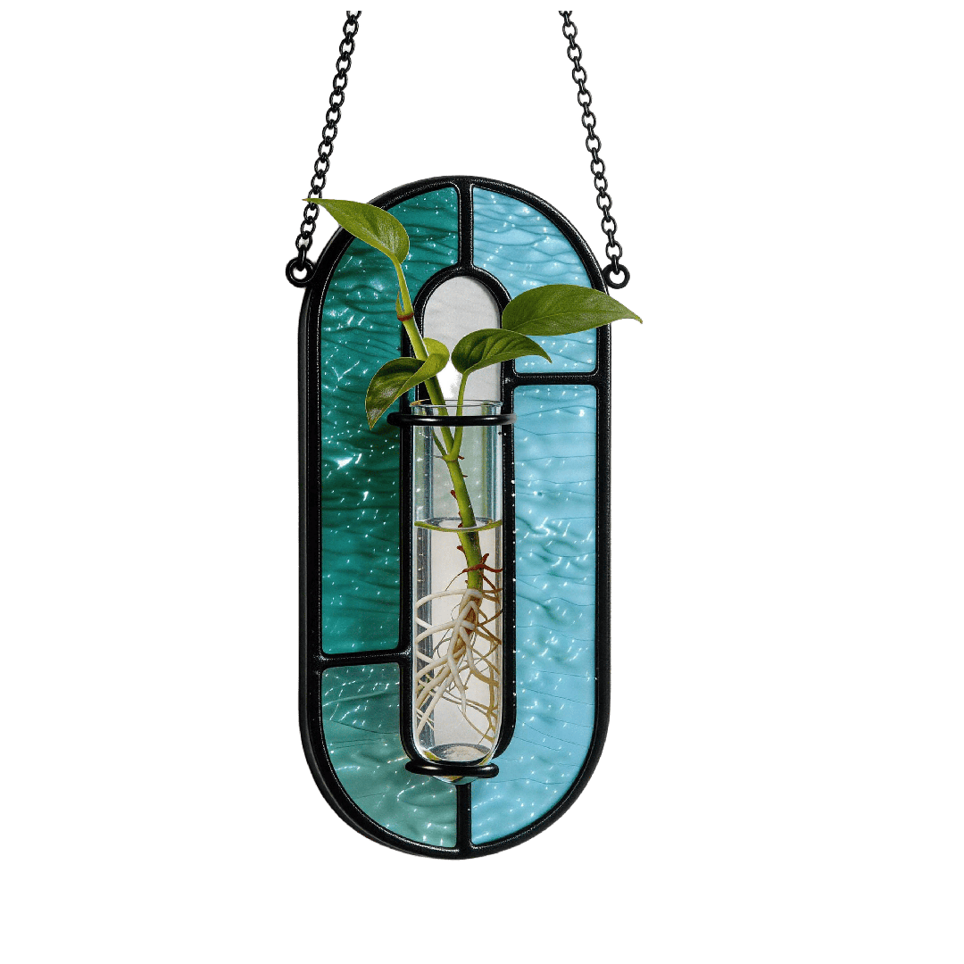 Vases suspendus en verre