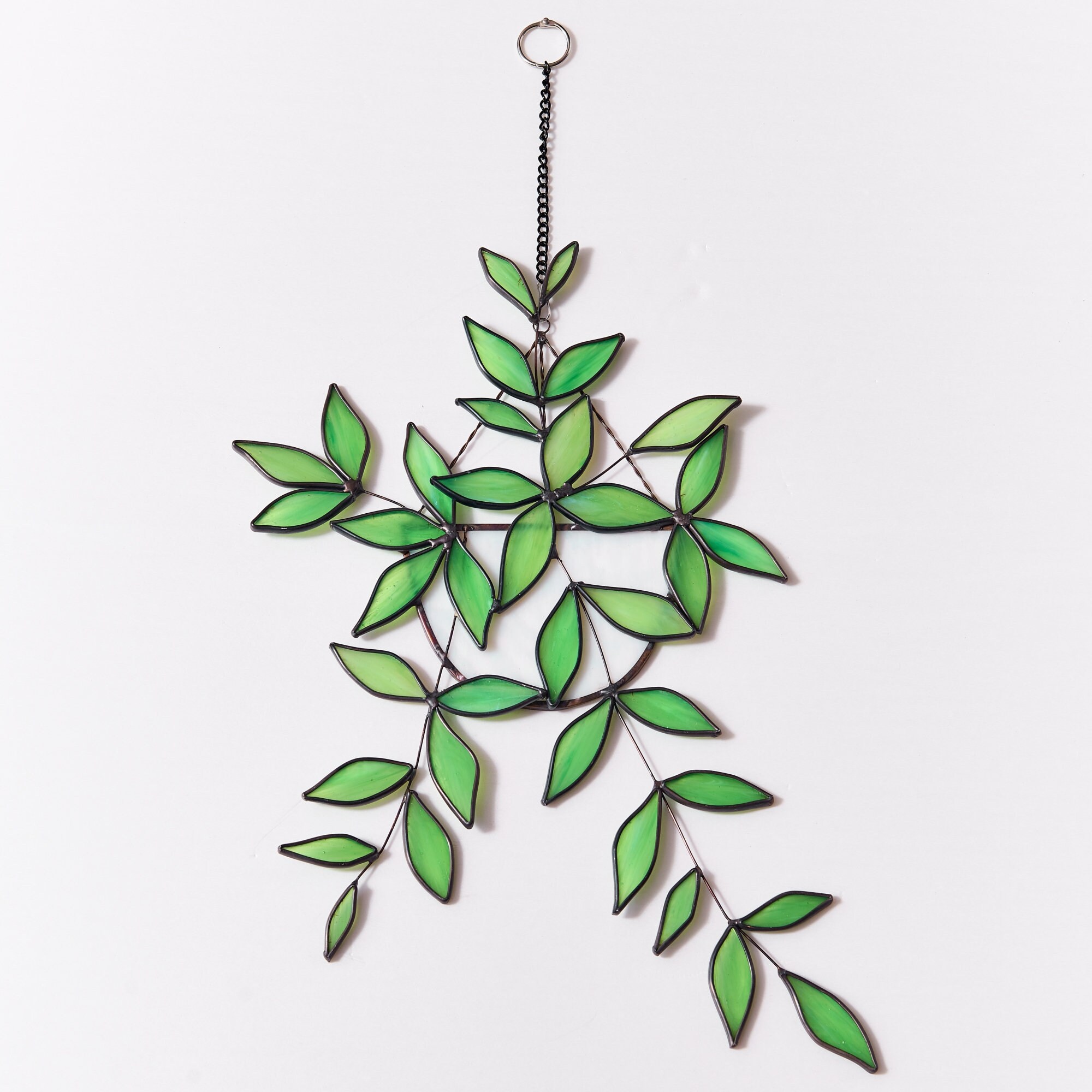 Attrape-soleil pour plantes en vitrail : tenture bohème, décoration d'intérieur