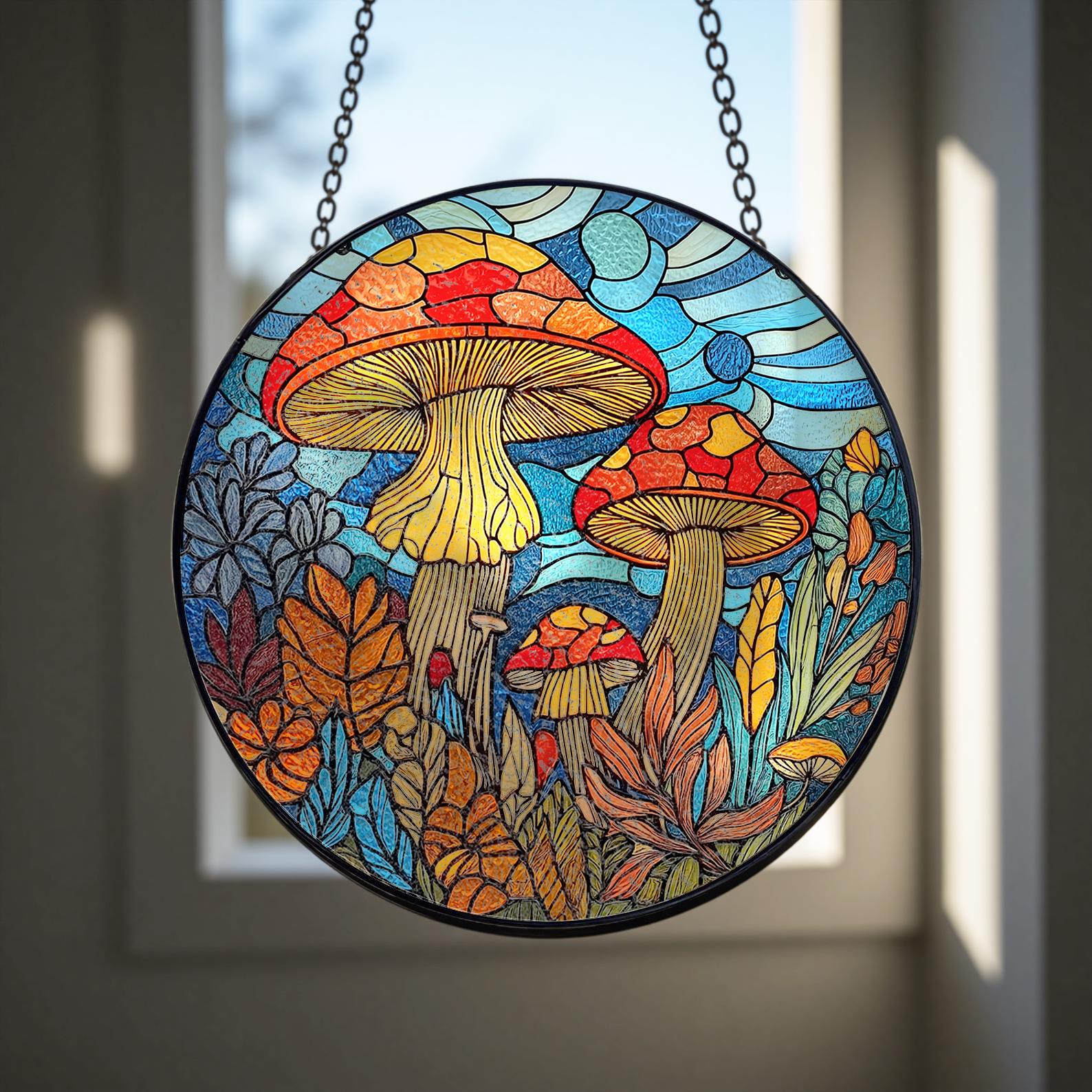 Attrape Lumiere A Motif De Champignon, Cadeau De Decoration Interieure Pour Les Amateurs De Champignons