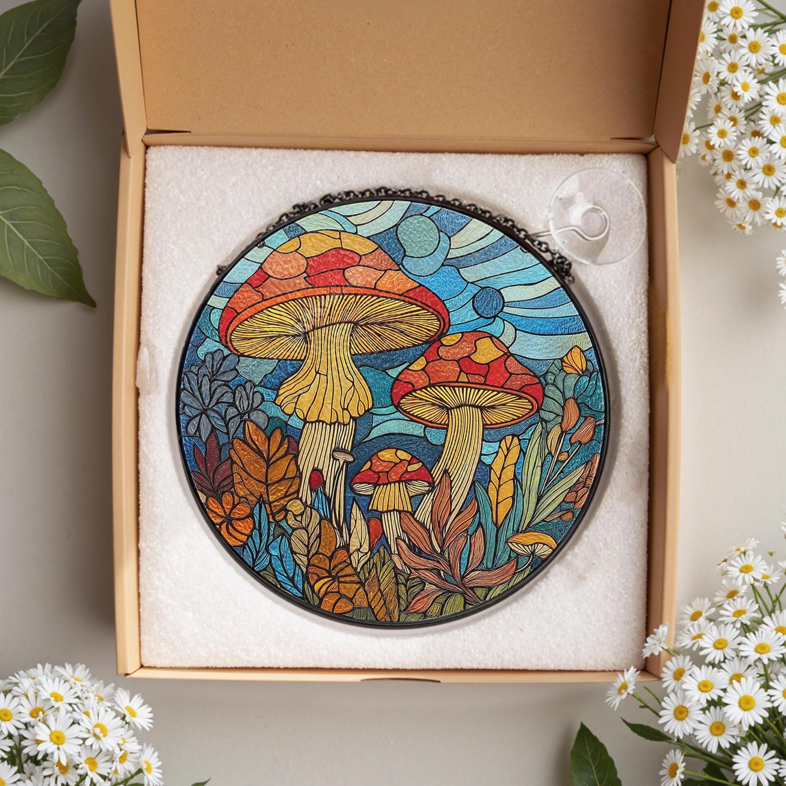 Attrape Lumiere A Motif De Champignon, Cadeau De Decoration Interieure Pour Les Amateurs De Champignons