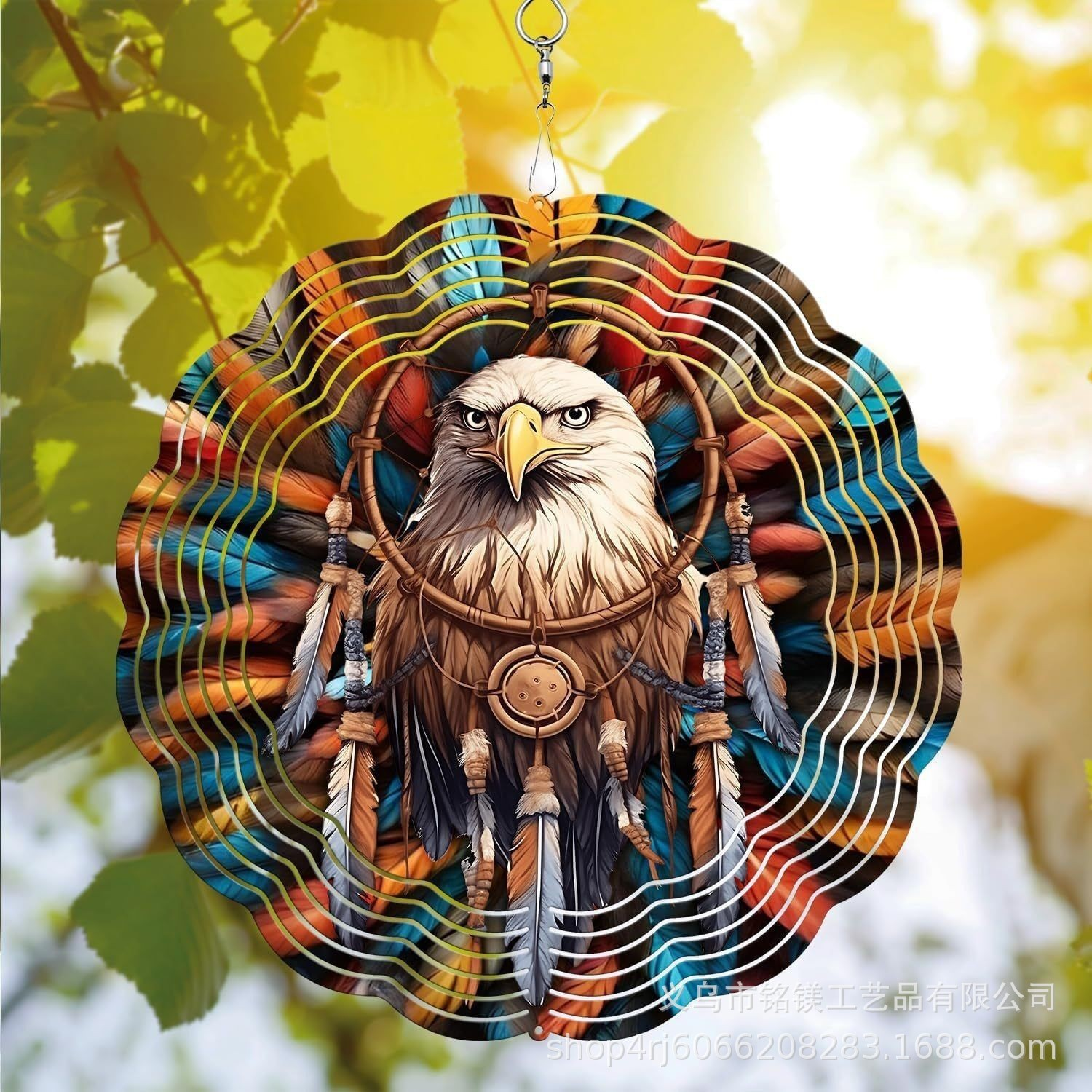 🌀3D Colorful Memorial Wind Spinner – Cross Gift - Religious Yard Decor