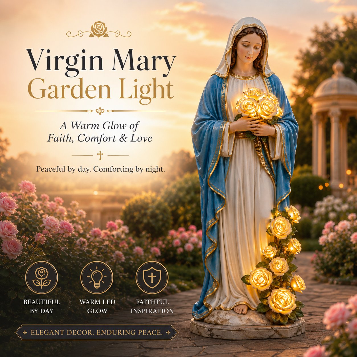 💗Virgin Mary Garden Light - BUY 1 / ⚡Super fast delivery ⚡On Sale & Quick Ship