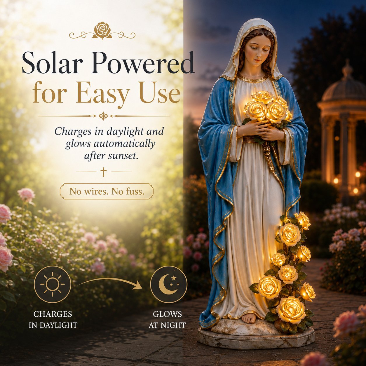 💗Virgin Mary Garden Light - BUY 1 / ⚡Super fast delivery ⚡On Sale & Quick Ship