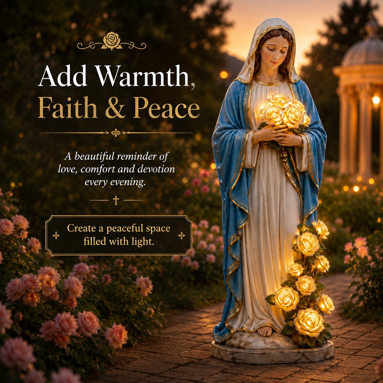 💗Virgin Mary Garden Light - BUY 1 / ⚡Super fast delivery ⚡On Sale & Quick Ship