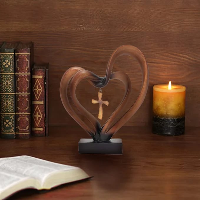 🔥Last Day 50% OFF🔥-✝Easter Jesus Entwined Hearts Cross💞 - 🙏🏻Buy 1