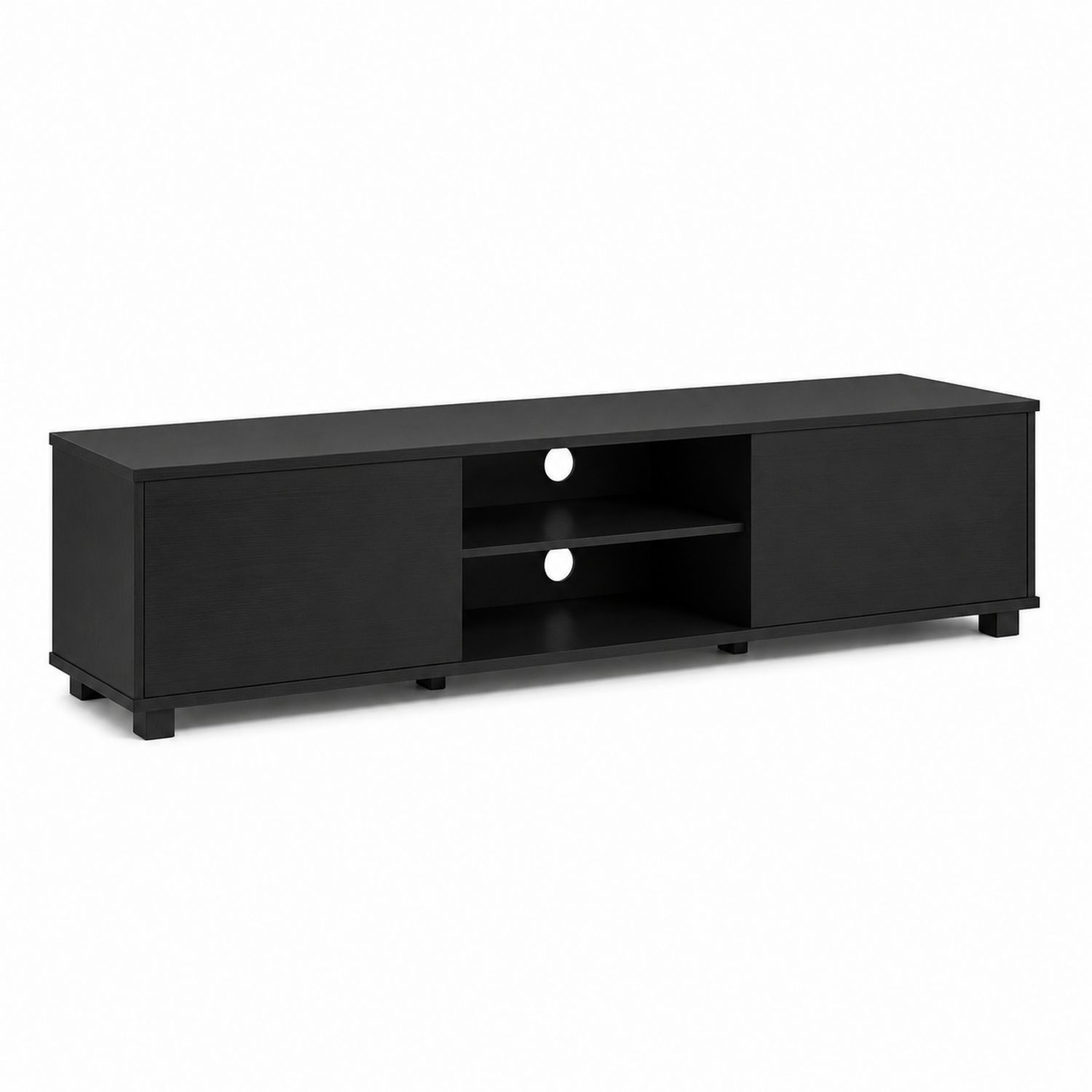 TV-Schrank 180x40x45 cm Holz Schwarz