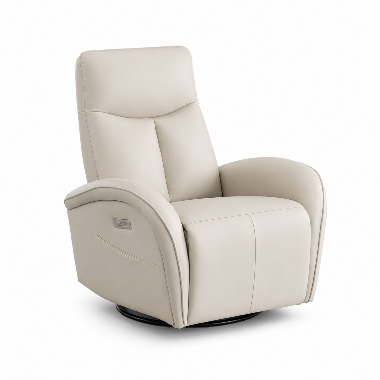 Relaxsessel Leder Creme 87 x 95 x 110 cm