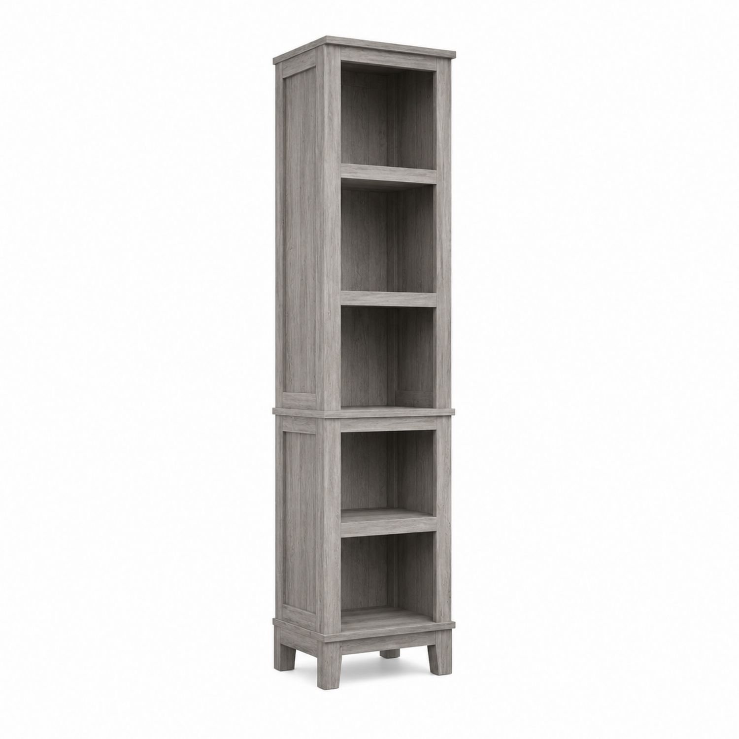 Bücherregal Holz 200cm x 50cm x 40cm Grau