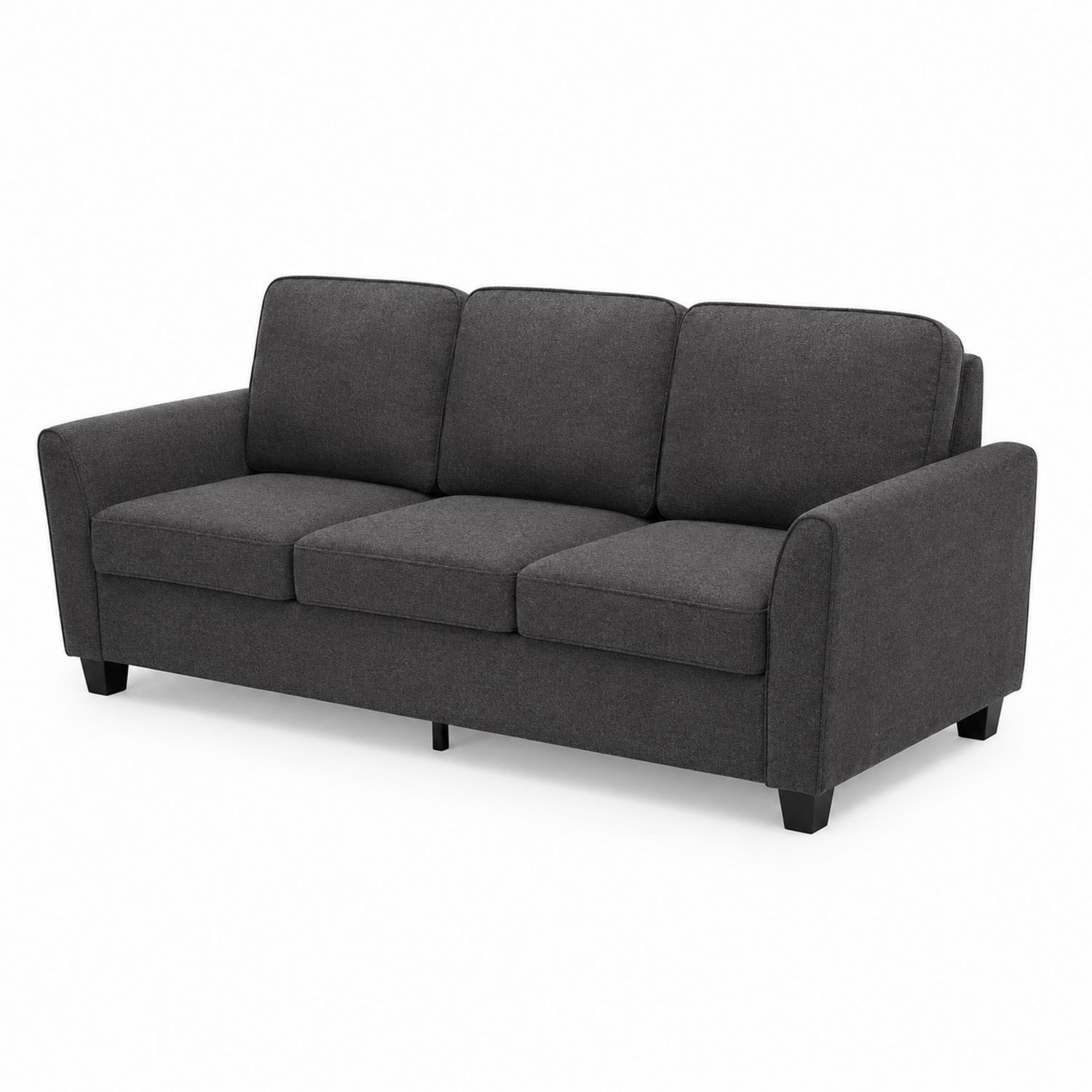3-Sitzer Sofa Stoff Dunkelgrau