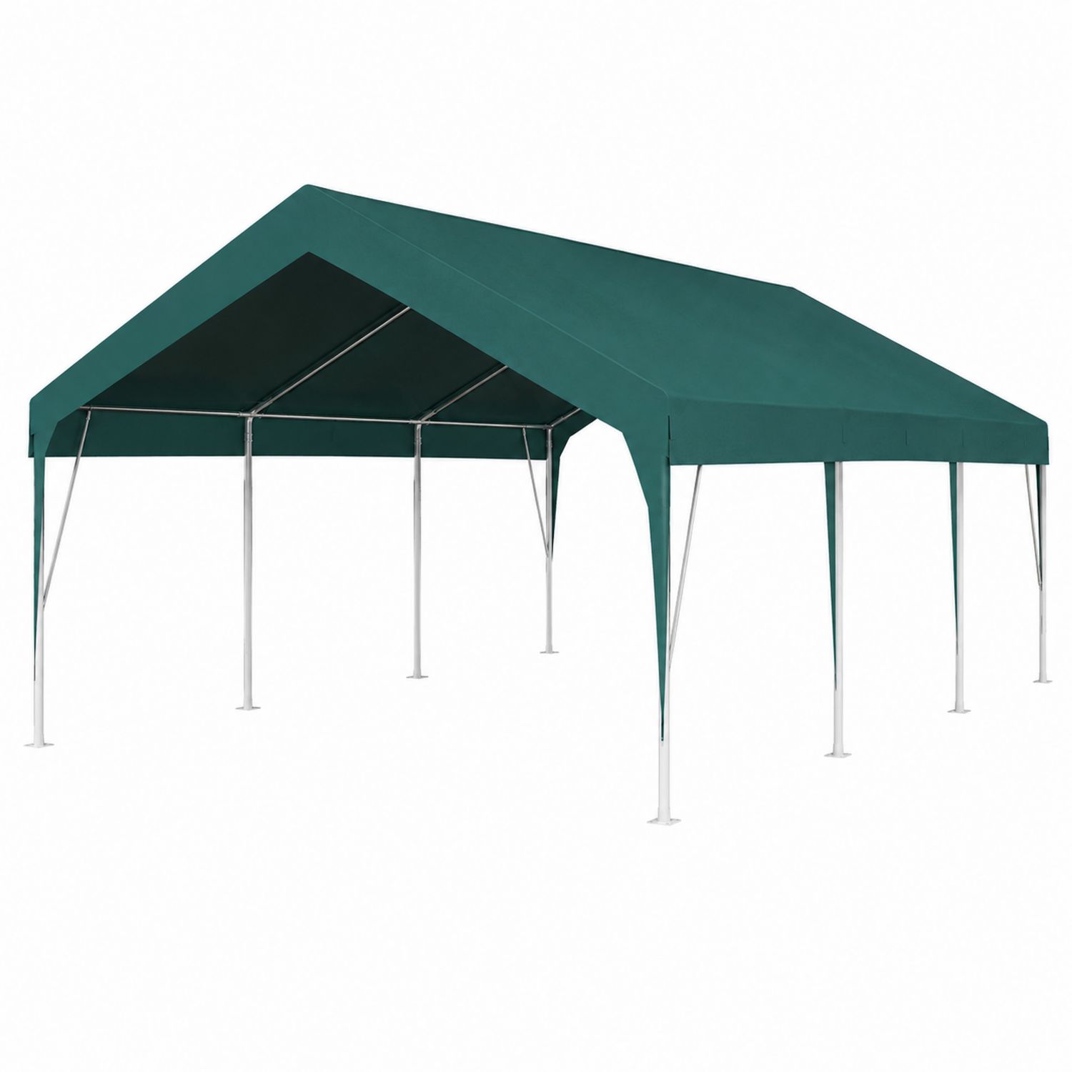Rechteckiger Gartenpavillon 600x300 cm Stahl Polyester Grün