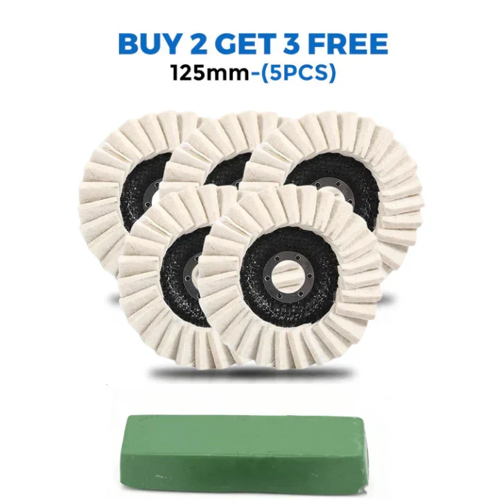 🔥High-Resilience Wool Felt Flap Discs Polishing Wheel