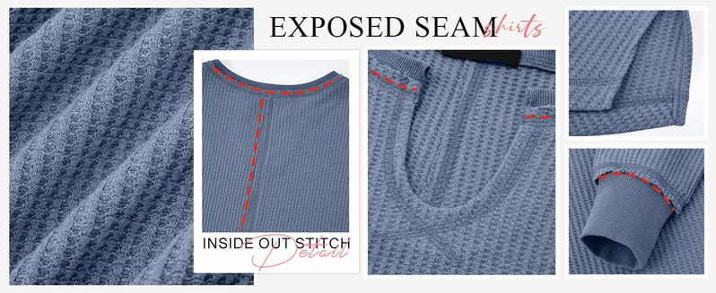 PRETTYGARDEN Grey Green Waffle Knit Long Sleeve V Neck Pullover Drop Shoulder Oversized Fall Top Comfy Womenswear Knitwear Sweater