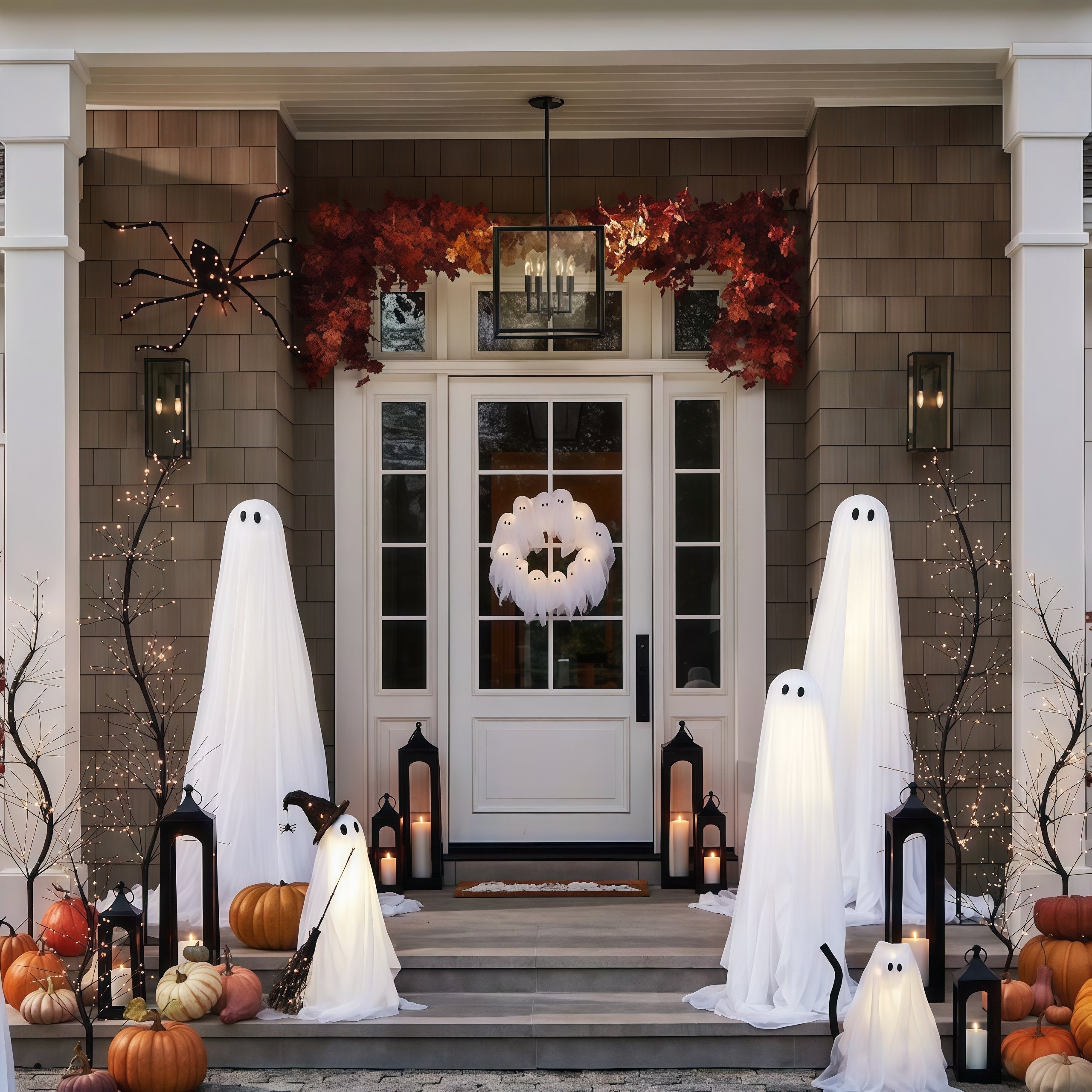 🏆Flash Sale⚡50K+ SOLD! Almost Gone💥DIY Crafts Lit Ghosts Wreath