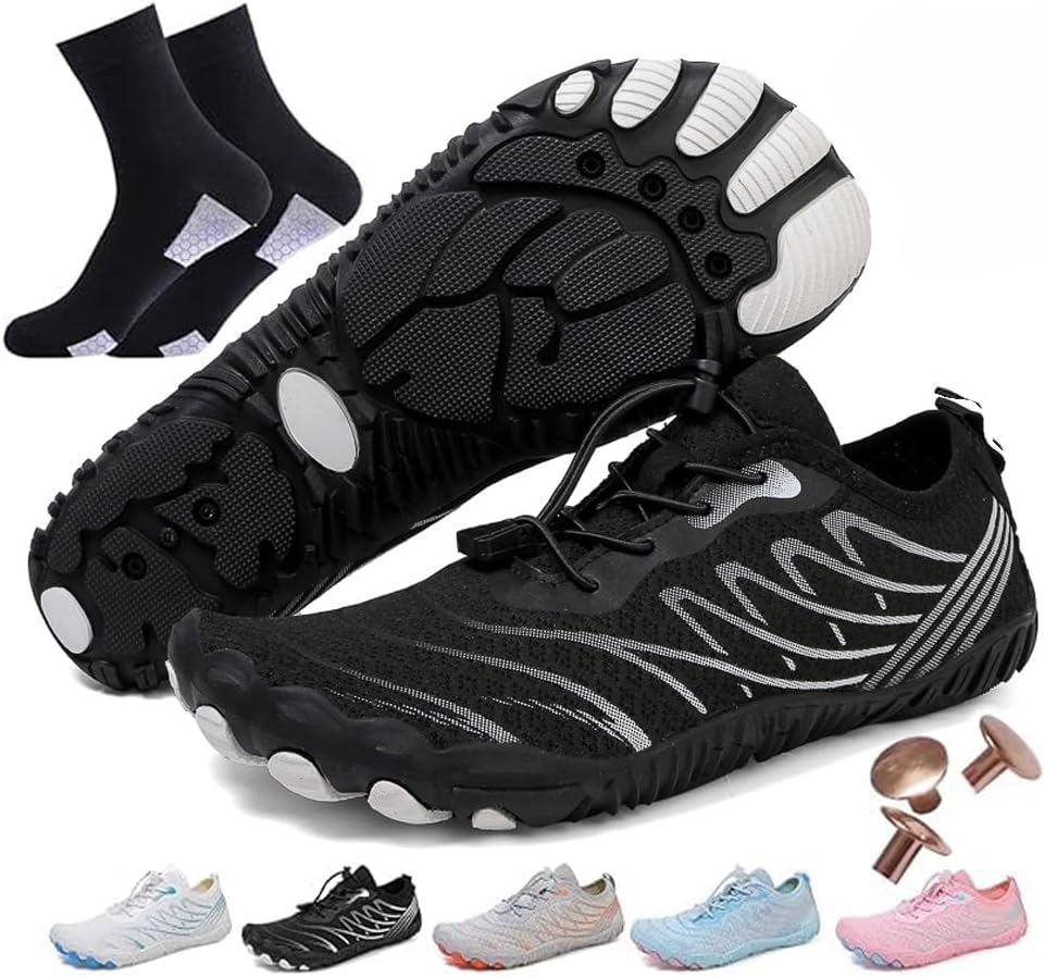 Barefoot Shoes Women Men Footwear, Wide Toe Box Hiking Zero Drop Non-Slip Quick-Dry River Boat Pool Beach Water Shoes, Lightweight Swimming Running Walking Sneakers Unisex