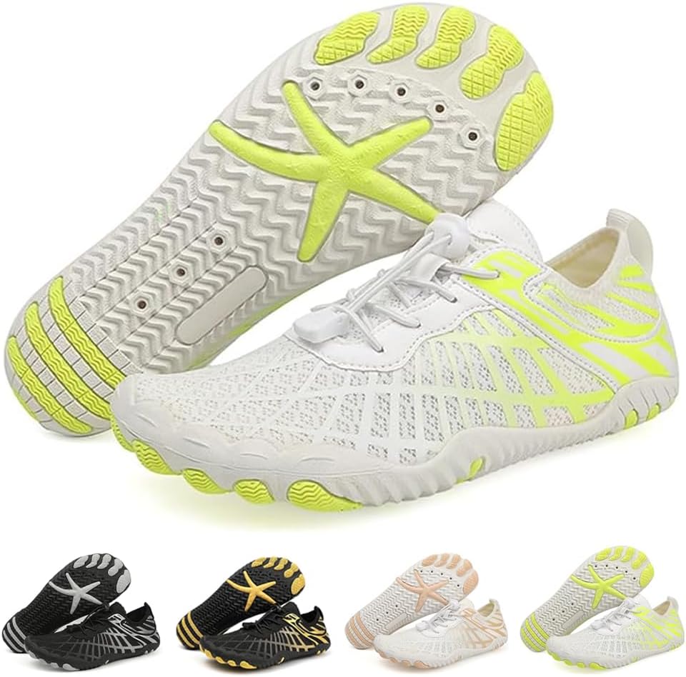 Barefoot Shoes Women Men Footwear, Wide Toe Box Hiking Zero Drop Non-Slip Quick-Dry River Boat Pool Beach Water Shoes, Lightweight Swimming Running Walking Sneakers Unisex