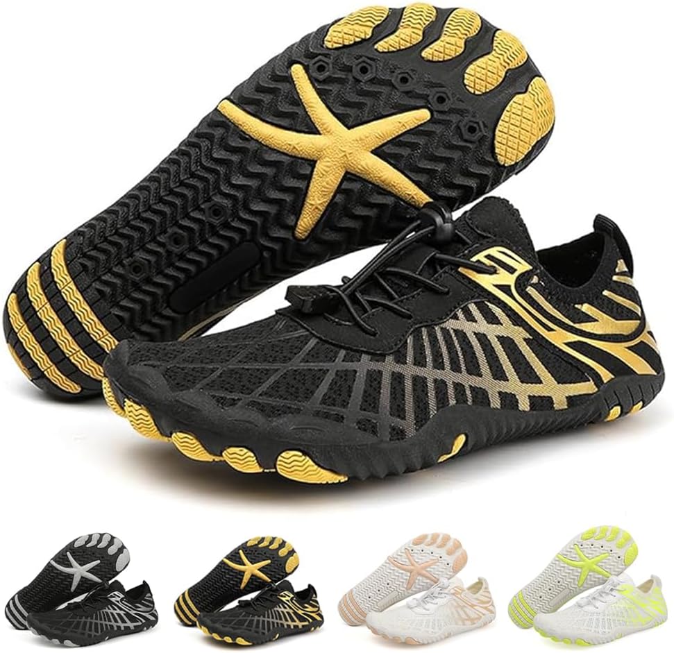 Barefoot Shoes Women Men Footwear, Wide Toe Box Hiking Zero Drop Non-Slip Quick-Dry River Boat Pool Beach Water Shoes, Lightweight Swimming Running Walking Sneakers Unisex