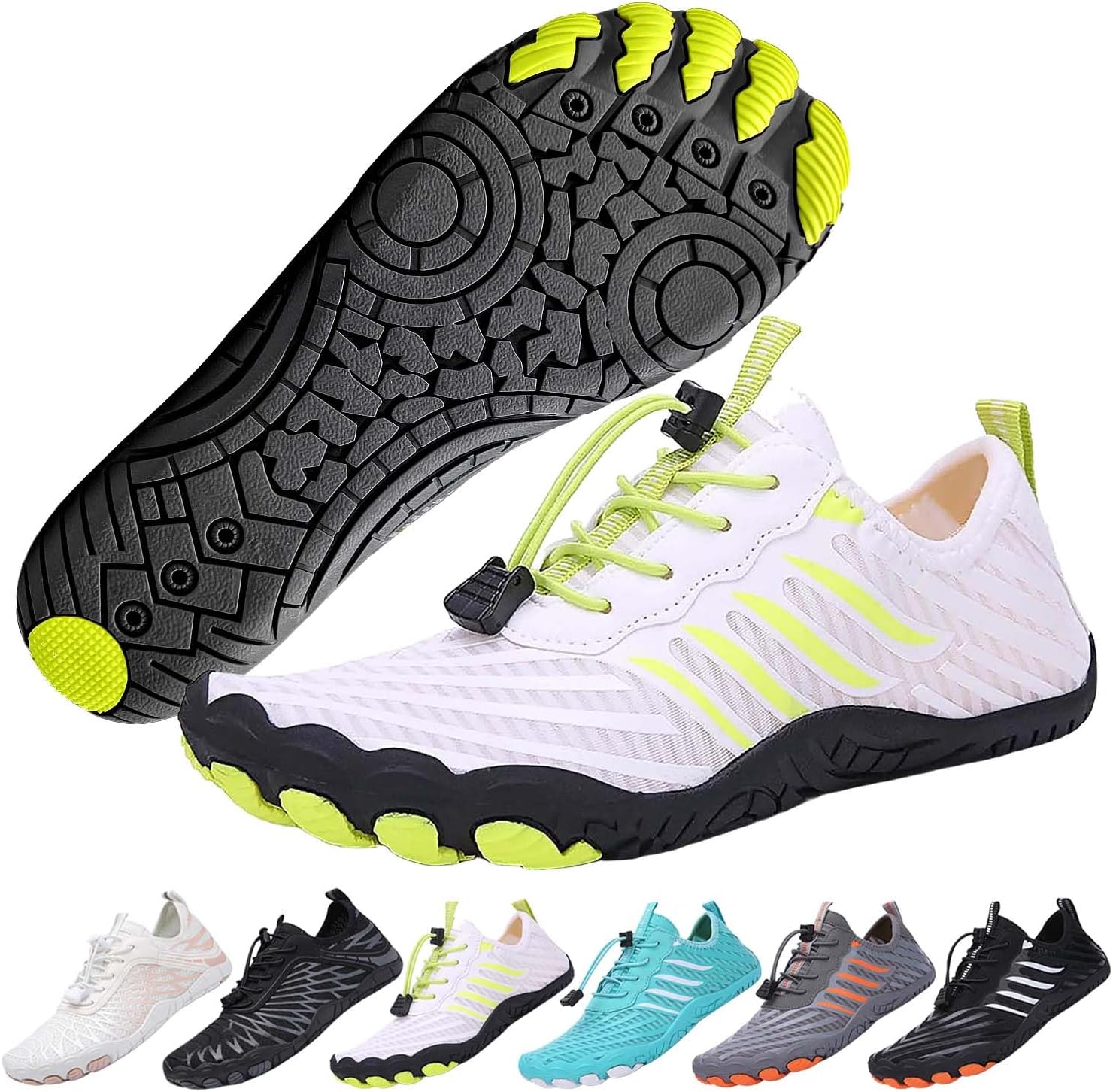 Barefoot Shoes Women Men Footwear, Wide Toe Box Hiking Zero Drop Non-Slip Quick-Dry River Boat Pool Beach Water Shoes, Lightweight Swimming Running Walking Sneakers Unisex