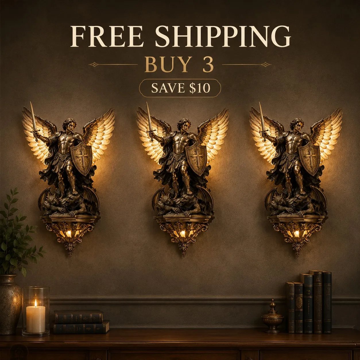 🕊️St. Michael Guardian Angel Light – Bring Divine Protection Into Your Home ✨