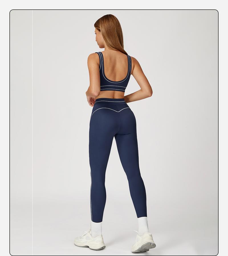 MFVIM Women's Two-Piece Sports Set, Comfortable Activewear for Fitness and Gym, Athletic Clothing for Everyday Use Summer Sportswear Yoga Bottoms