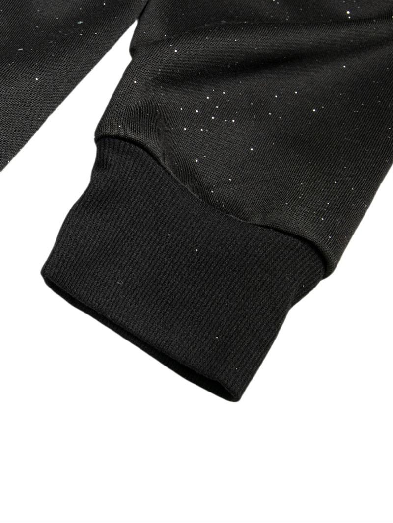 Men's Hooded Sweatshirt, Dark Gothic Cross Element Hooded Sweatshirt, Starry Sky Dyeing Process Pullover, Kangaroo Pocket, Casual Regular Loose Drawstring Hooded Sweatshirt, Suitable For Daily Vacation Outdoor Wear, Fall Outfits & Winter Outfits