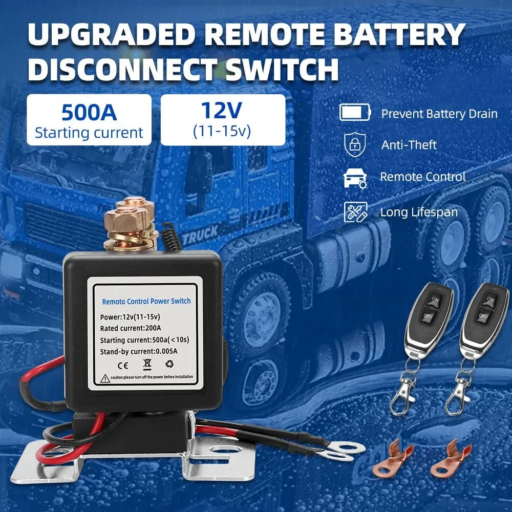 💥50K+ SOLD!🔥WIRELESS REMOTE CONTROL BATTERY RELAY SWITCH 🔌