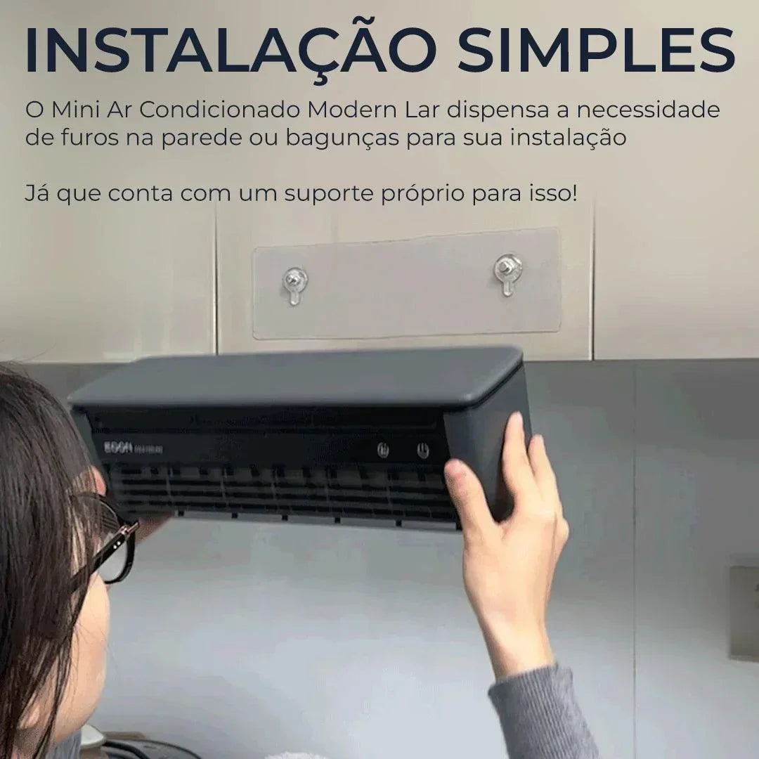 Mini Air Conditioner — Drill-free installation / Say goodbye to the heat and enjoy instant cooling—all while saving energy!