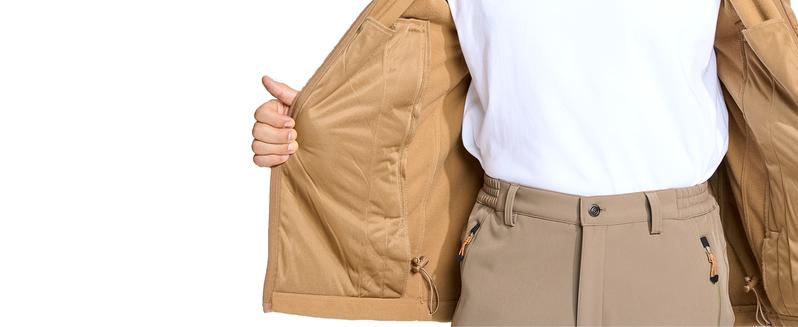 Men's Hoodie Fleece Jacket 6 Zip-Pockets Warm Winter Jacket Tactical Jacket