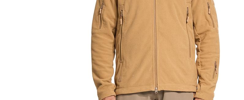 Men's Hoodie Fleece Jacket 6 Zip-Pockets Warm Winter Jacket Tactical Jacket