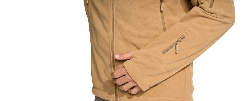Men's Hoodie Fleece Jacket 6 Zip-Pockets Warm Winter Jacket Tactical Jacket