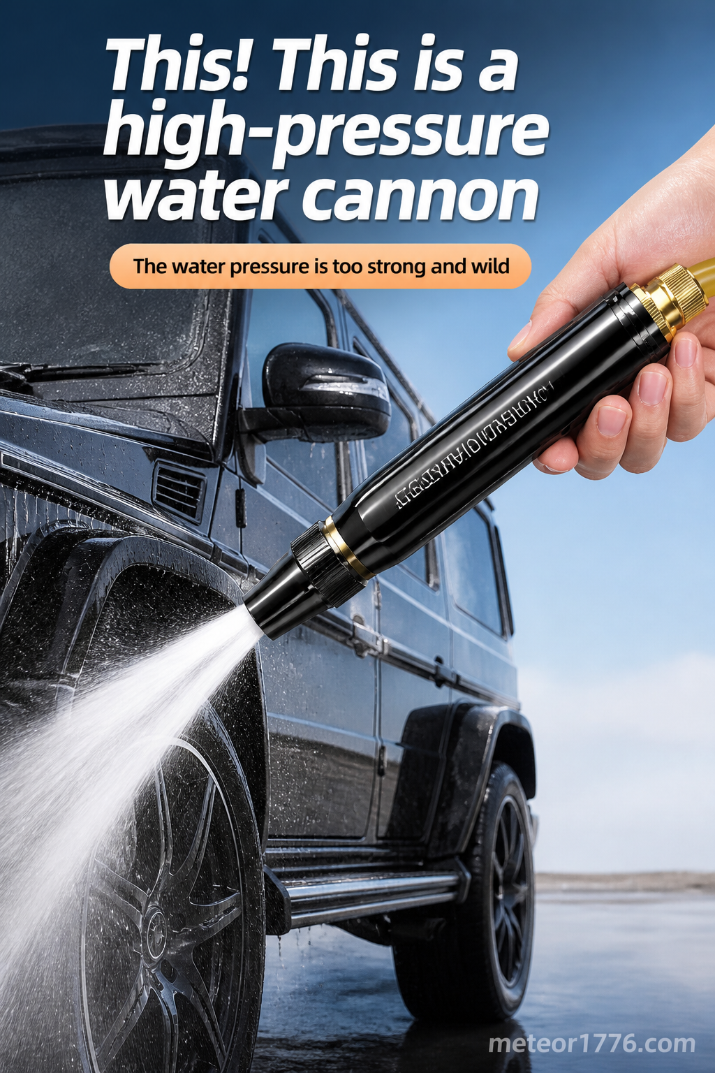 ⏰LAST DAY BUY 2 GET 1 FREE!!🔥Home high-pressure car wash water gun with booster nozzle and hose, a must-have for watering plants and vegetables, and car washing.👍💦