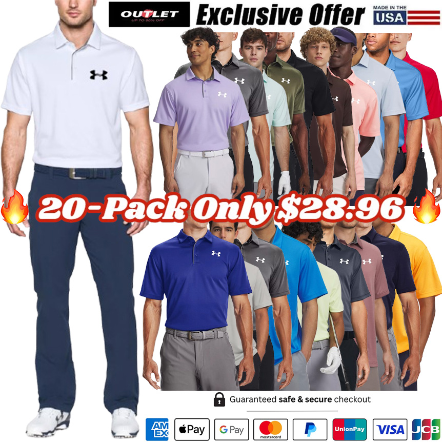 20-Pack Men's Tech Polo