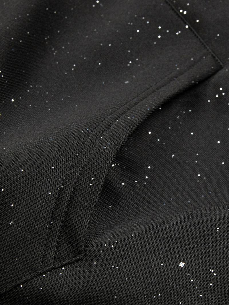 Men's Hooded Sweatshirt, Dark Gothic Cross Element Hooded Sweatshirt, Starry Sky Dyeing Process Pullover, Kangaroo Pocket, Casual Regular Loose Drawstring Hooded Sweatshirt, Suitable For Daily Vacation Outdoor Wear, Fall Outfits & Winter Outfits