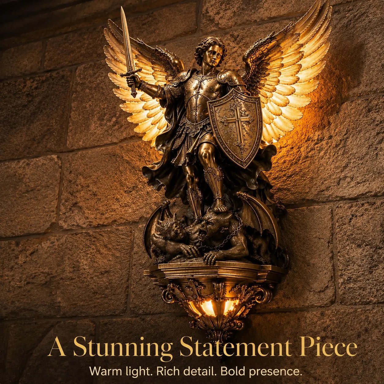 🕊️St. Michael Guardian Angel Light – Bring Divine Protection Into Your Home ✨