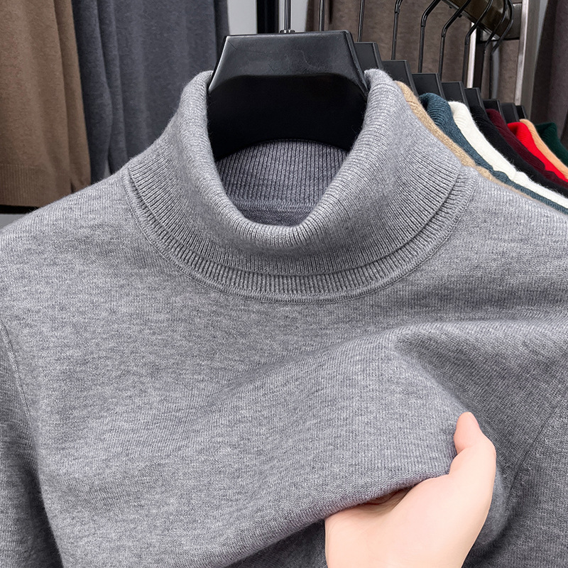 Men's Four Seasons Quality Cashmere Turtleneck Knitted Sweater