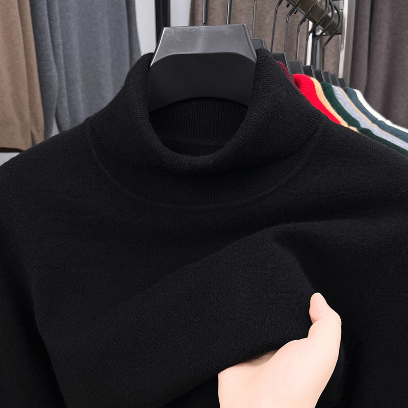 Men's Four Seasons Quality Cashmere Turtleneck Knitted Sweater