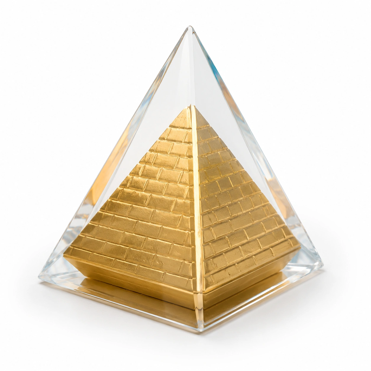 Kristallpyramide Gold-Wohnelle