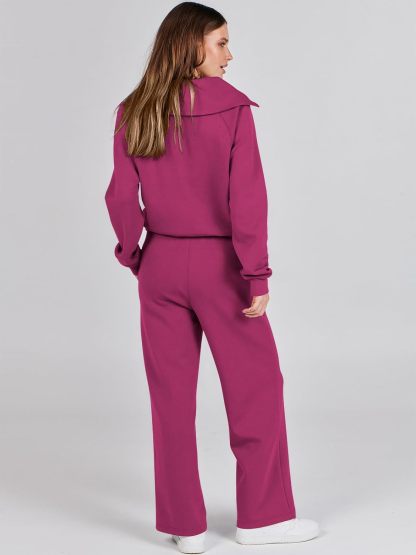 2024 Fall Trendy Outfits Oversized Two Piece Sweatsuit