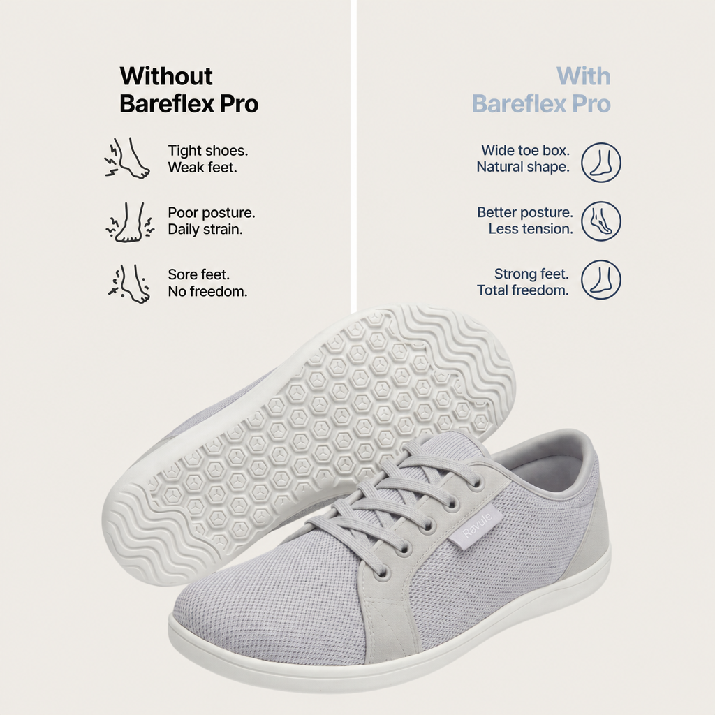 Men's Wide Toe Box Minimalist Barefoot Mesh Casual Sneakers