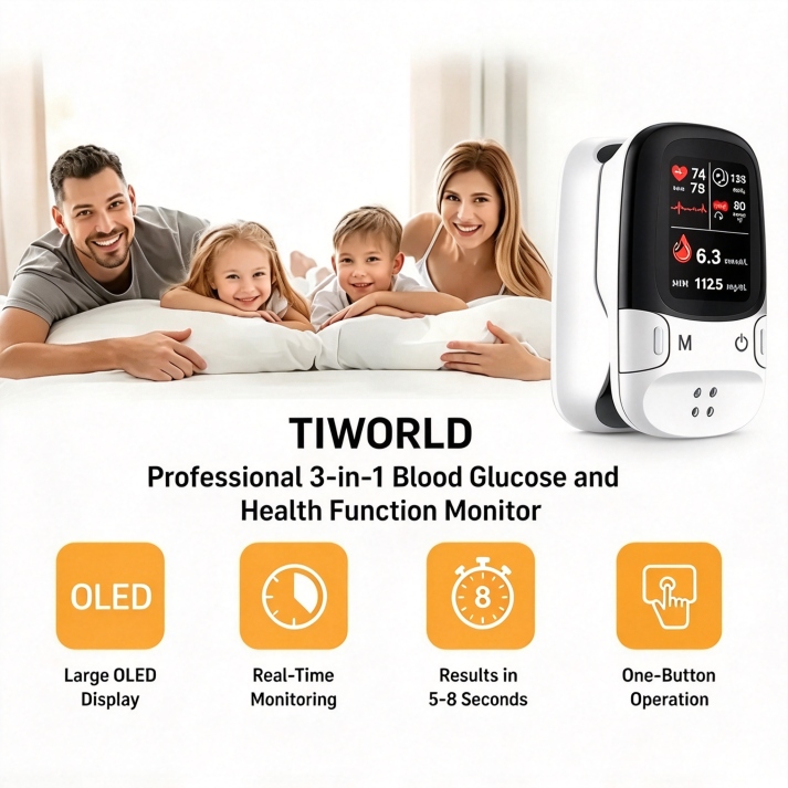 🩸Smart Non-Invasive Glucose Meter – Simple, Convenient & Easy to Use 
