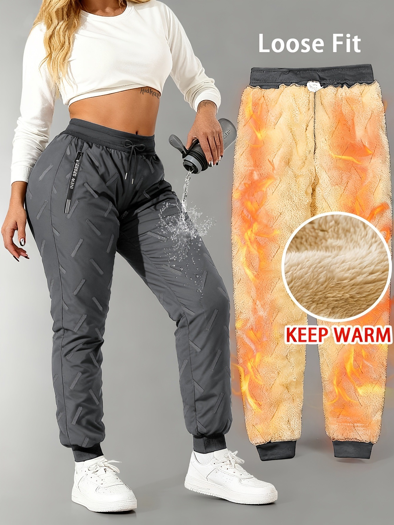 Women’s Fleece Lined Winter Jogger Pants