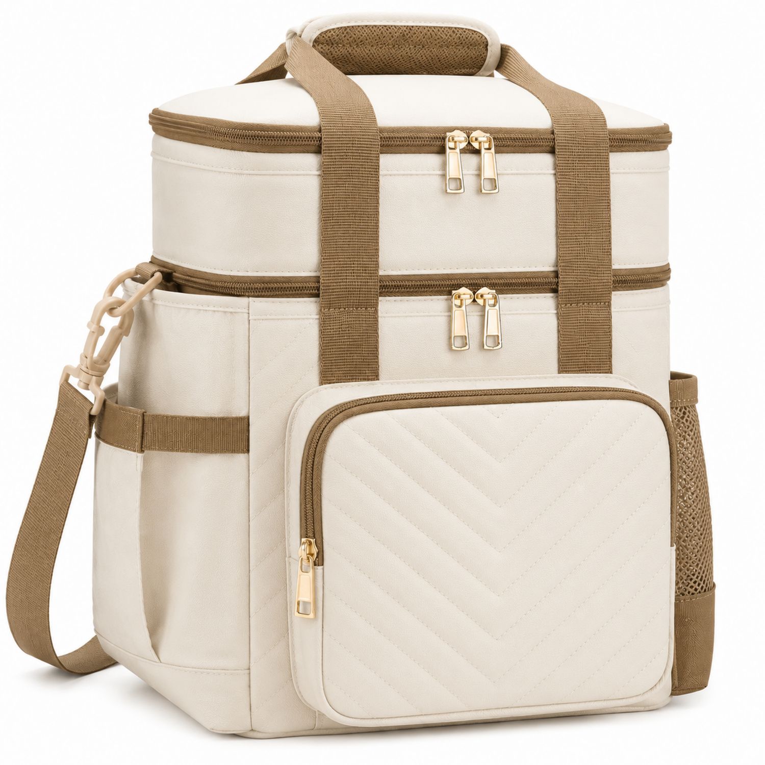 Zaino Termico Multi Scomparto Crema per Picnic