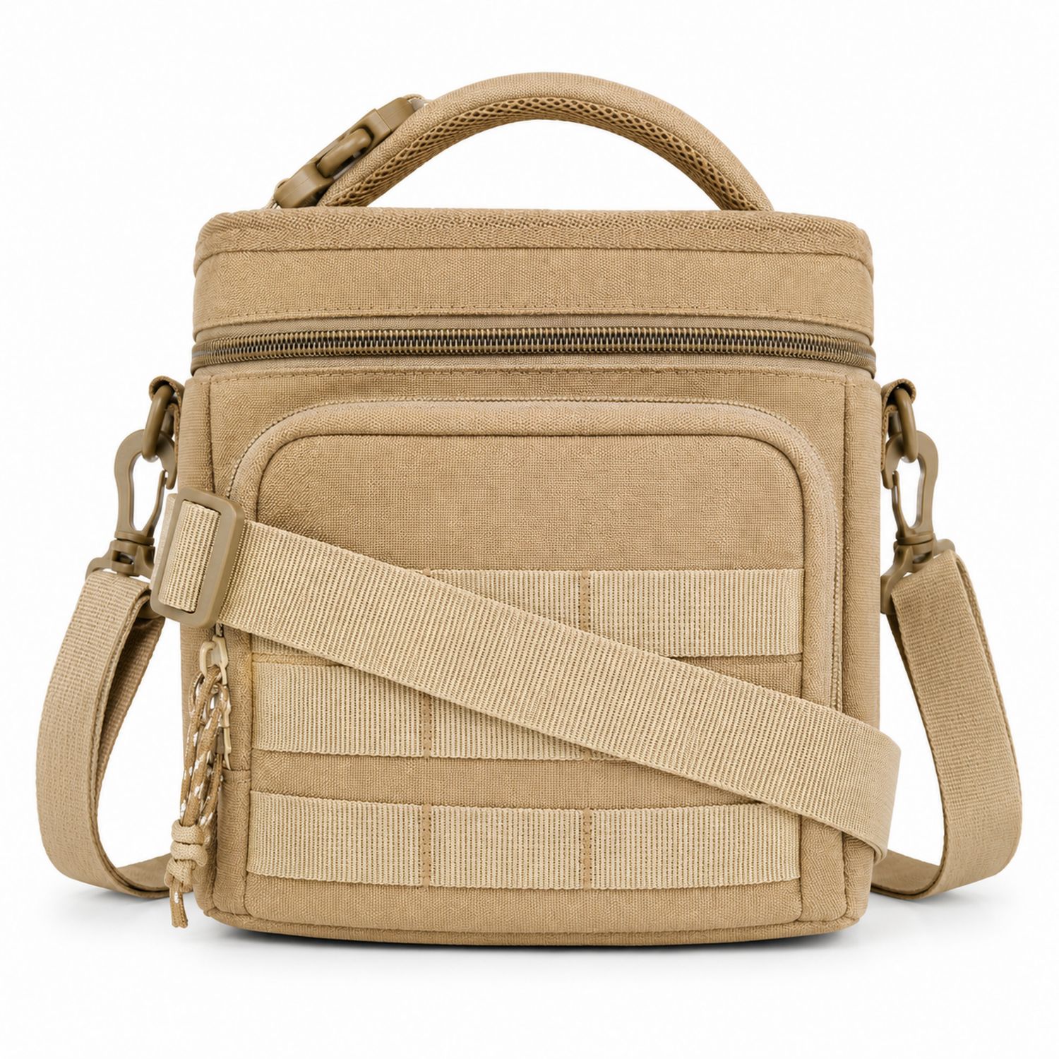 Borsa Termica a Tracolla Khaki con Tasche Multiple