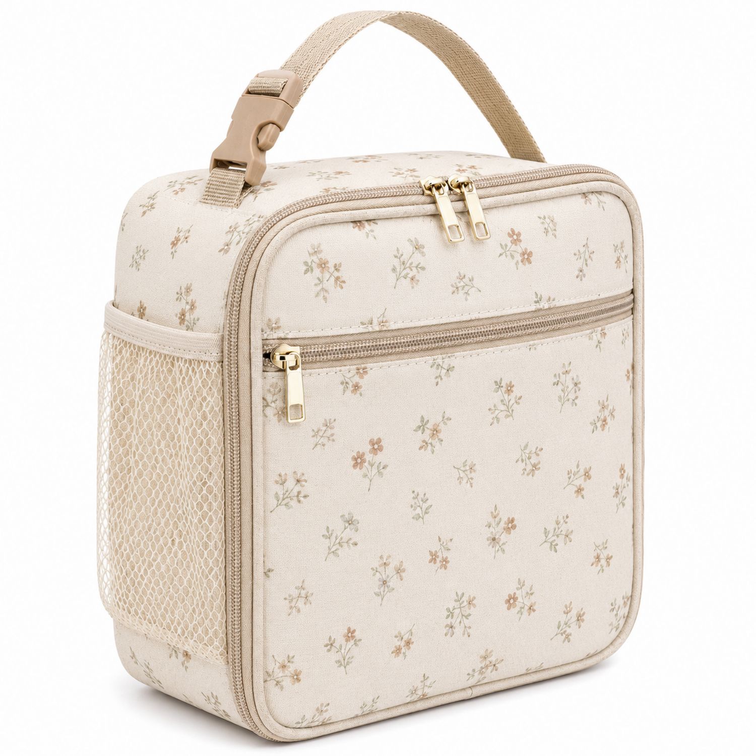 Borsa Termica Floreale Beige 7L
