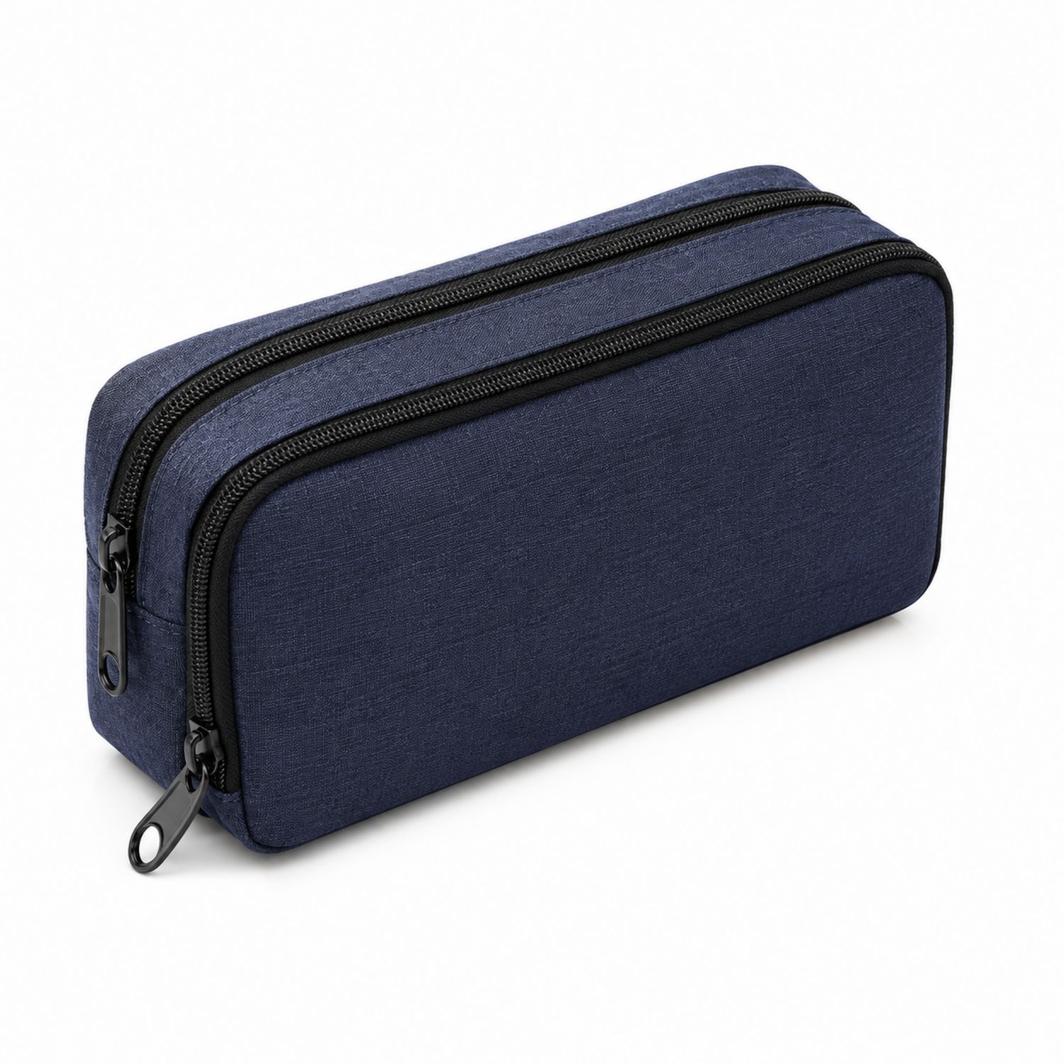 Astuccio rettangolare doppia cerniera blu