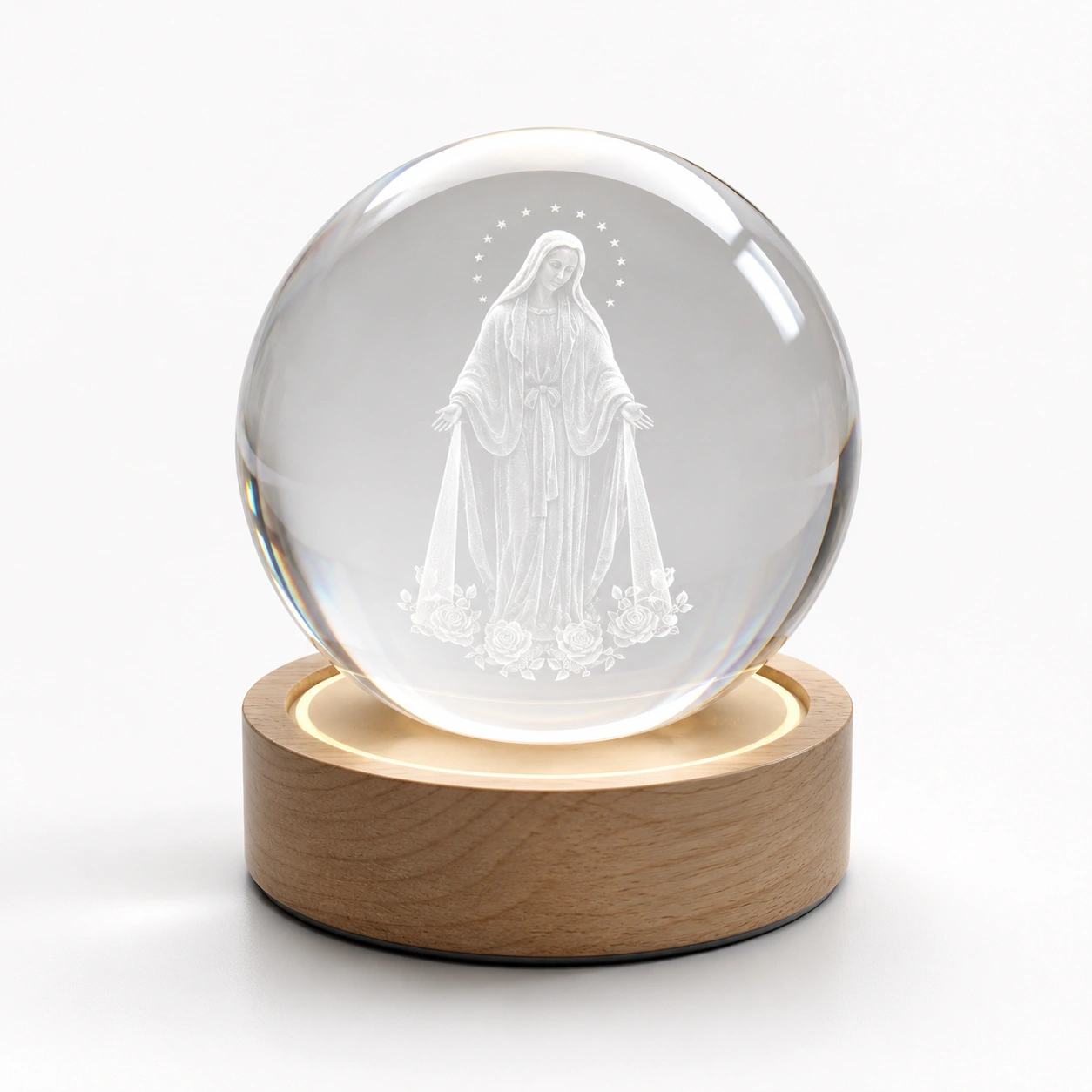 Kristallkugel Nachtlicht Madonna-NovelleaLiving