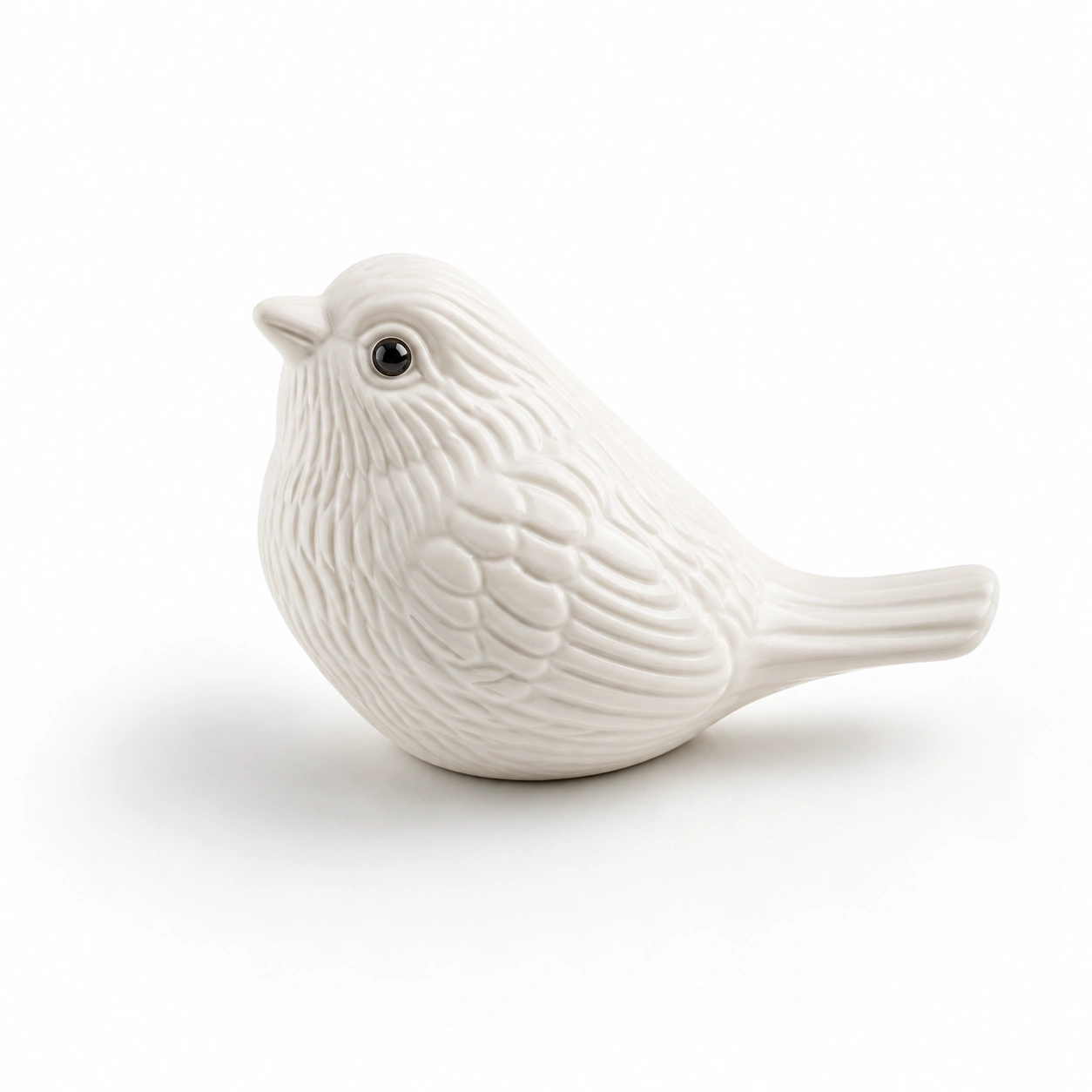 Vogel Figur Keramik Weiss-NovelleaLiving