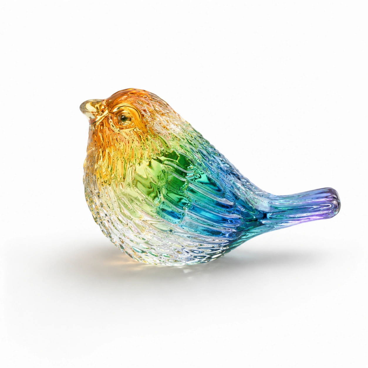Regenbogen Vogel Glasfigur-NovelleaLiving