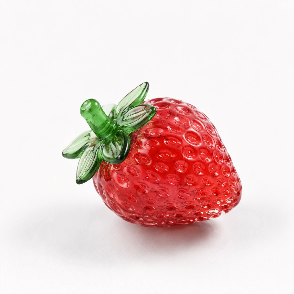 Erdbeer Dekofigur Glas Rot-NovelleaLiving