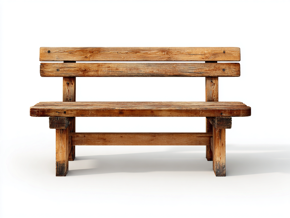 Panche da giardino - Legno - 142x57x87 cm - Marrone naturale - Stile rustico-Lumanihaus
